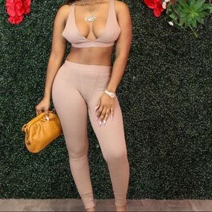 2 piece Nude set